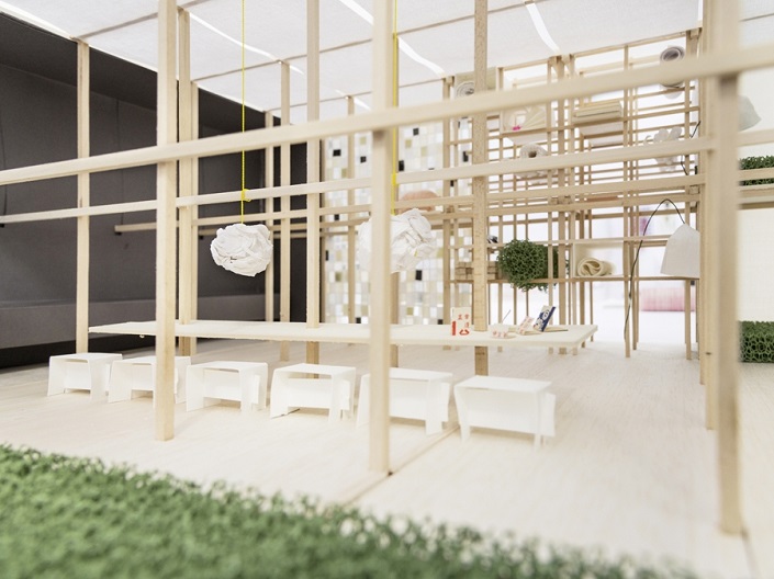 louise campbell at IMM Cologne 2014, Das Haus's House of the Future concept