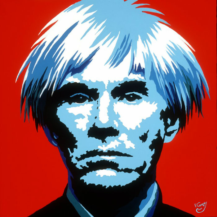 Andy Warhol pop portrait